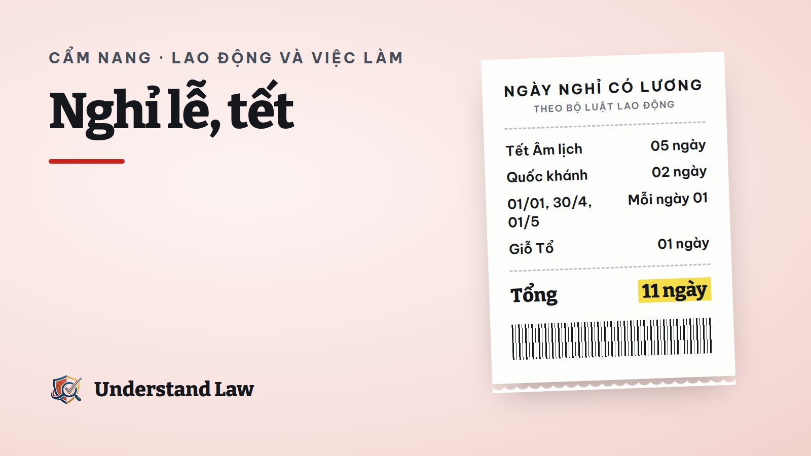 Lịch năm có các ngày lễ khoanh đỏ cùng bao lì xì