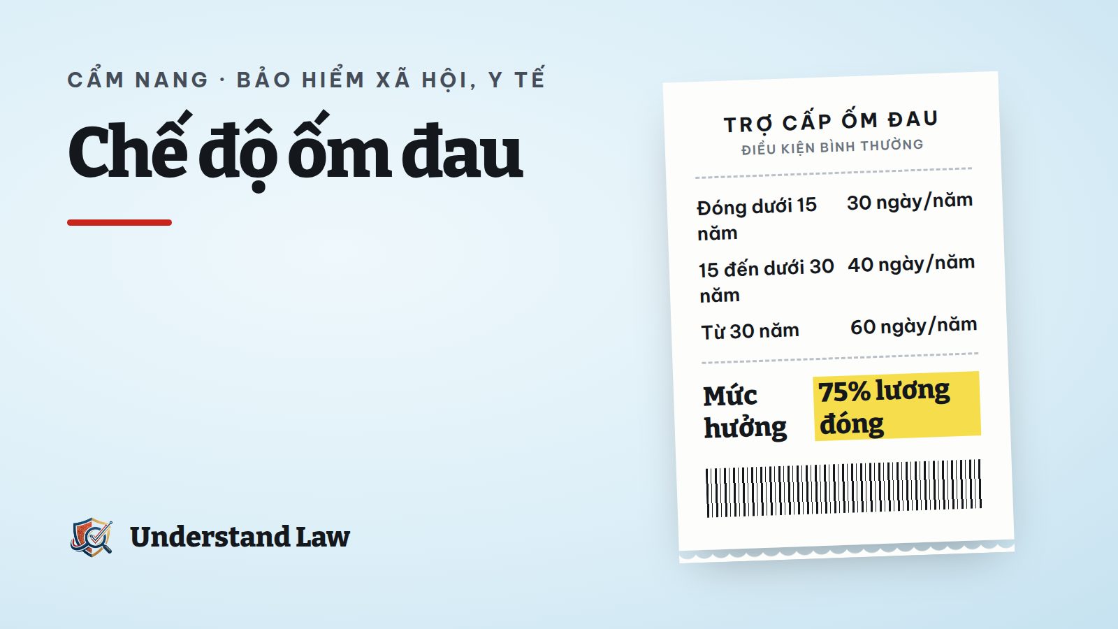 Nhiệt kế và giấy nghỉ ốm đặt cạnh phiếu lương