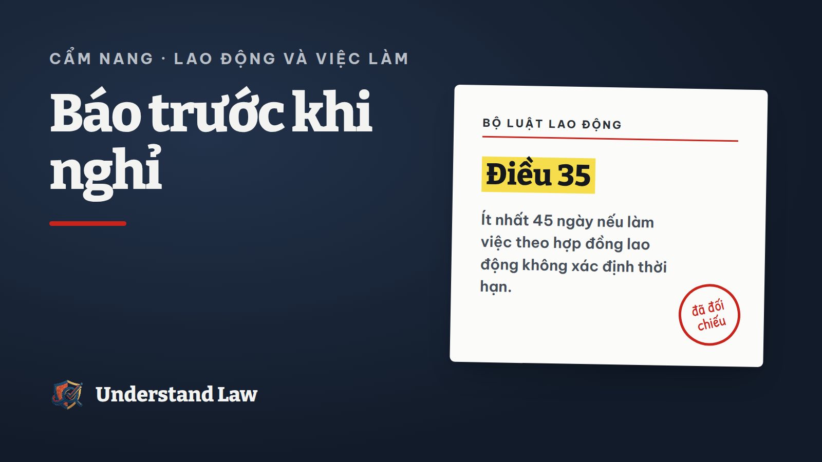 Lá đơn xin nghỉ việc đặt cạnh tờ lịch khoanh 45 ngày