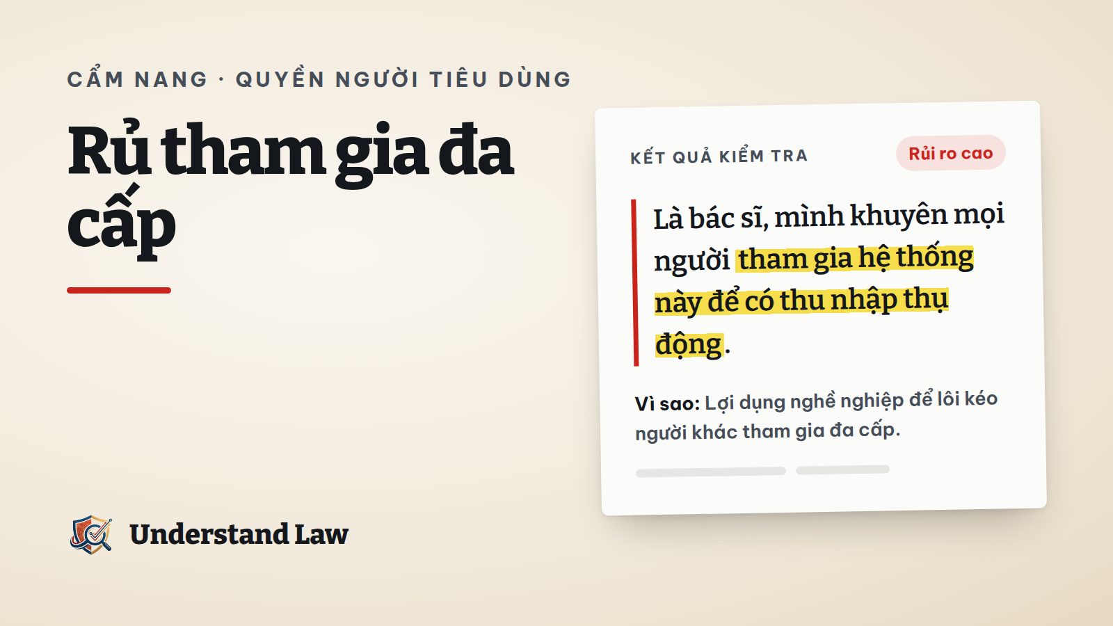 Thẻ thành viên bán hàng đa cấp đặt cạnh bài đăng tuyển tuyến dưới