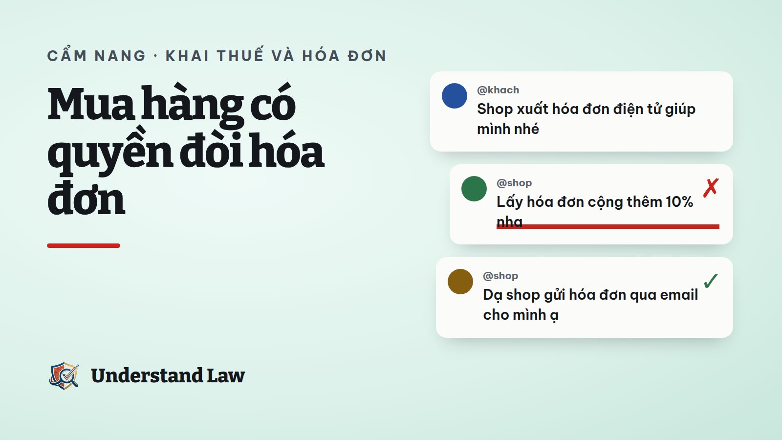 Chuỗi tin nhắn khách hỏi hóa đơn và shop đòi cộng thêm tiền bị gạch