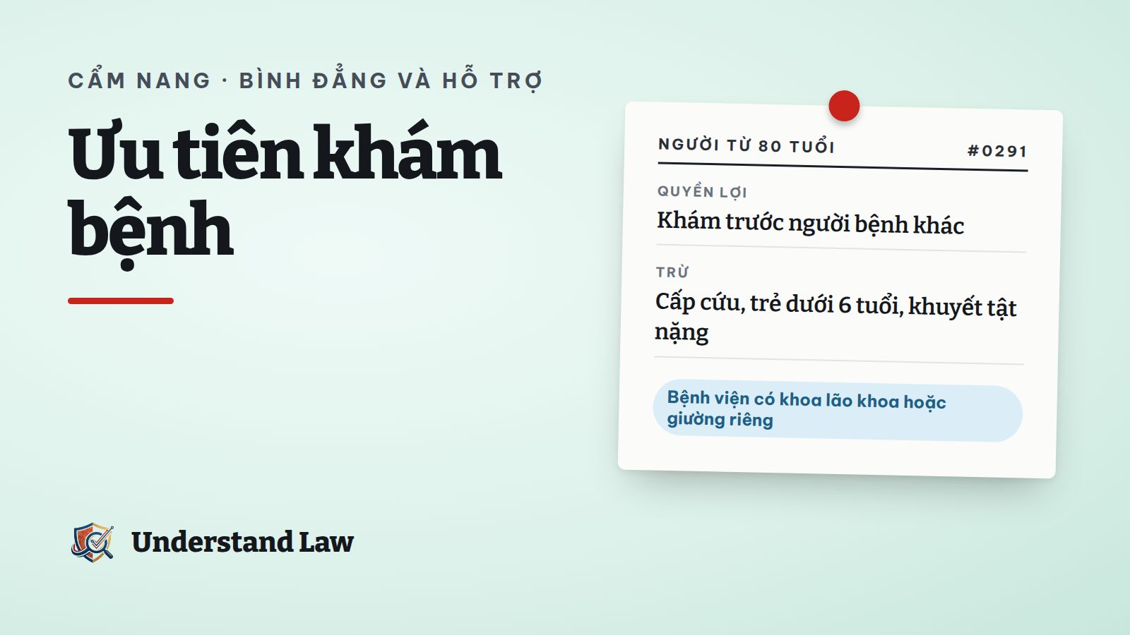 Ông cụ chống gậy được nhân viên y tế dẫn vào phòng khám