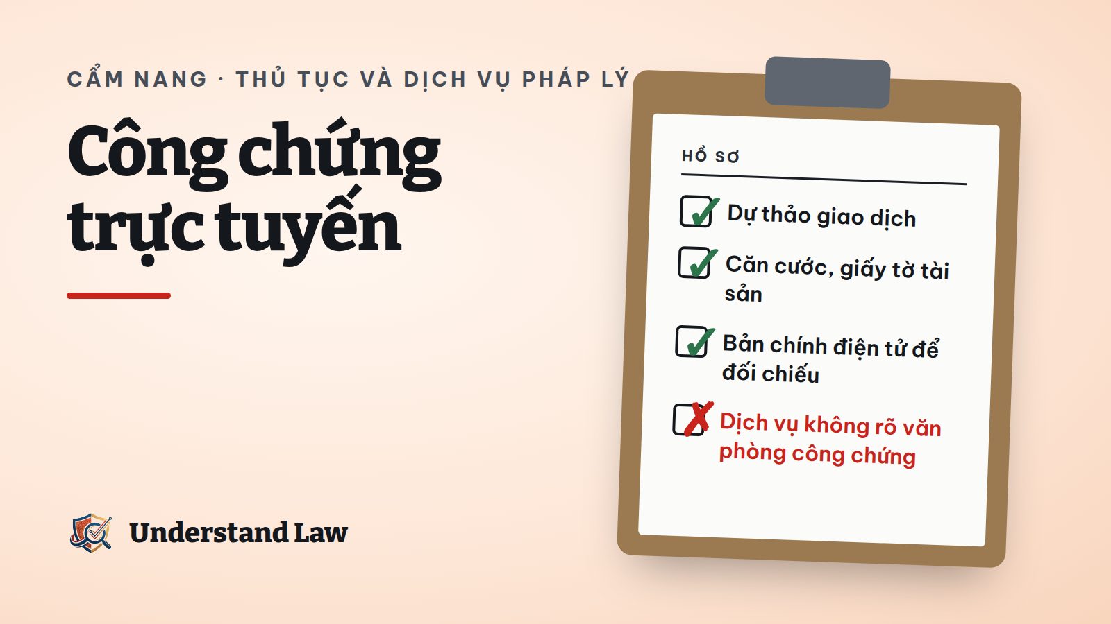 Hồ sơ công chứng gồm bản chính điện tử trên điện thoại