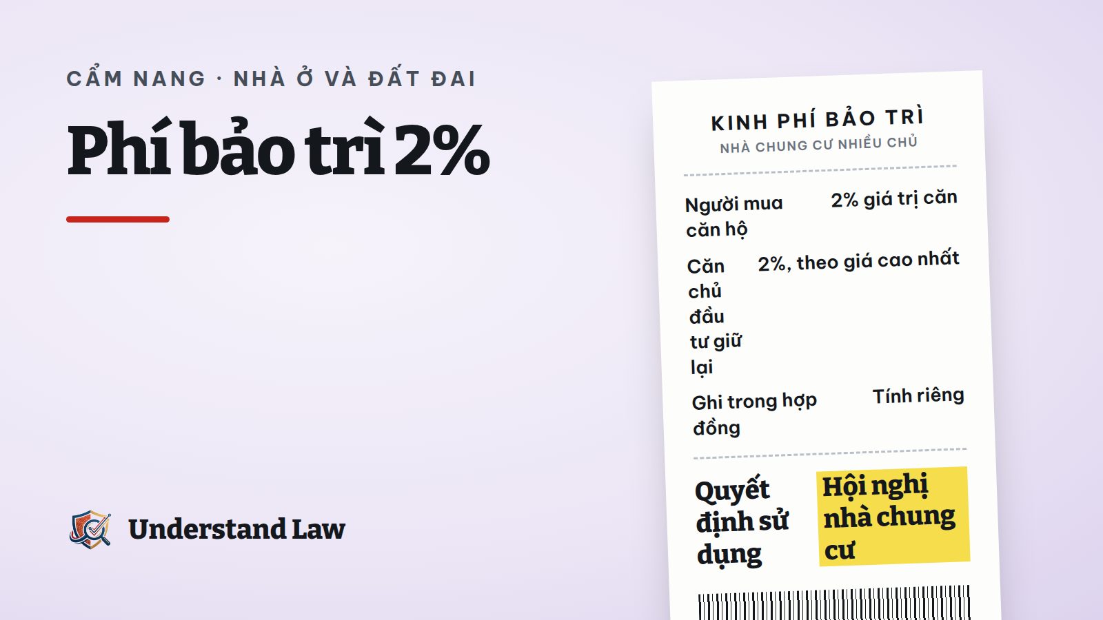Tòa chung cư với chiếc heo đất ghi 2% bên cạnh