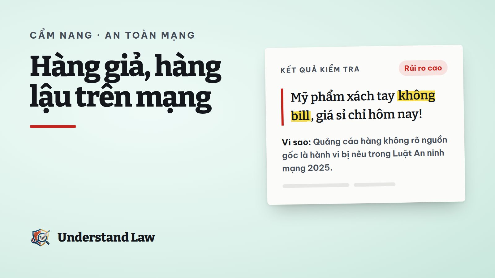 Kết quả kiểm tra rủi ro cao cho câu hàng xách tay không bill giá sỉ