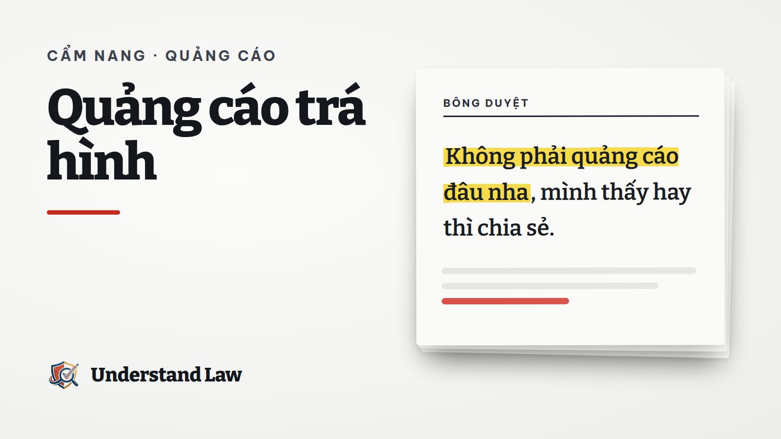 Tờ bông duyệt với câu không phải quảng cáo đâu nha được tô vàng