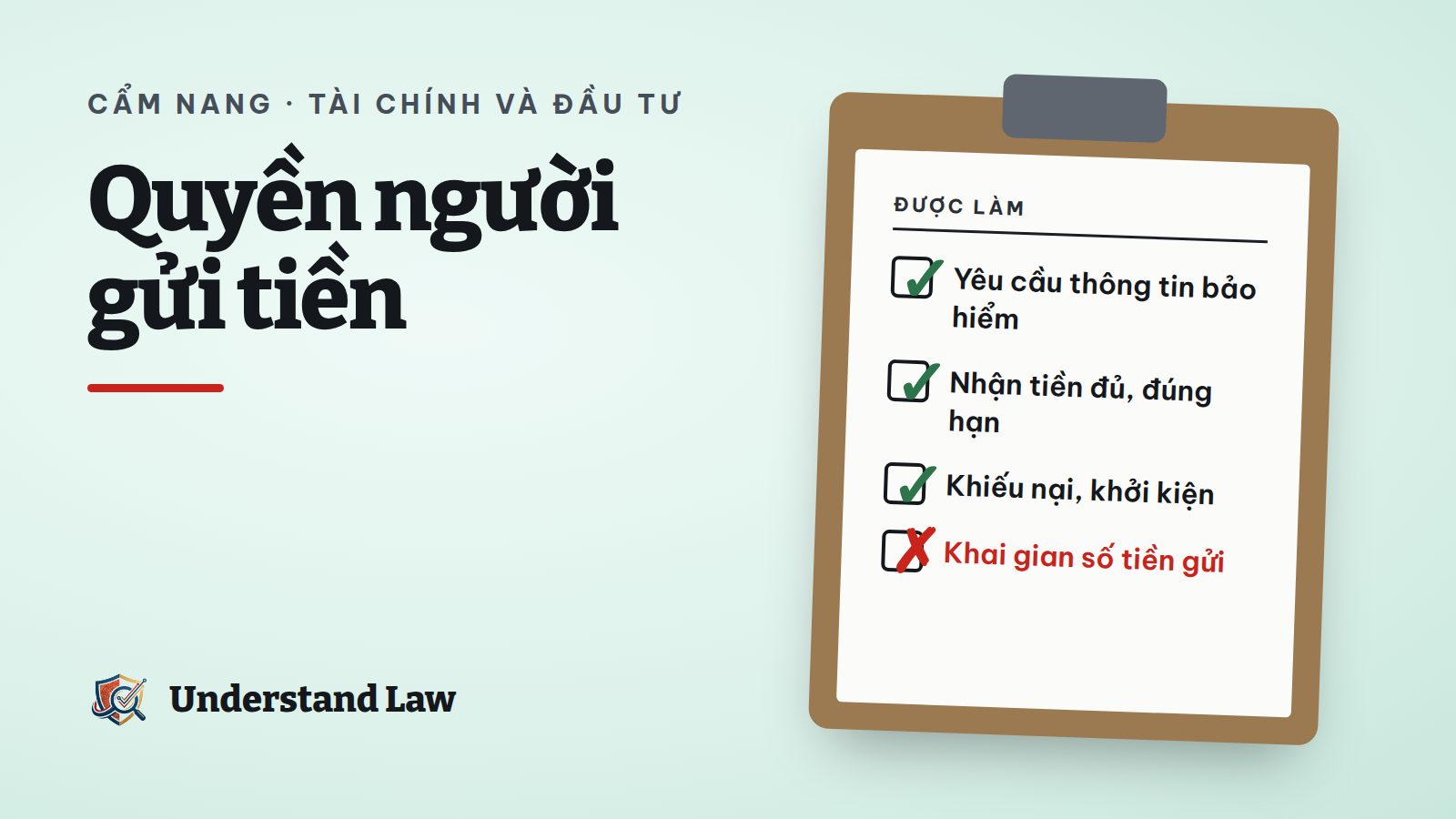 Người gửi tiền gửi yêu cầu cung cấp thông tin