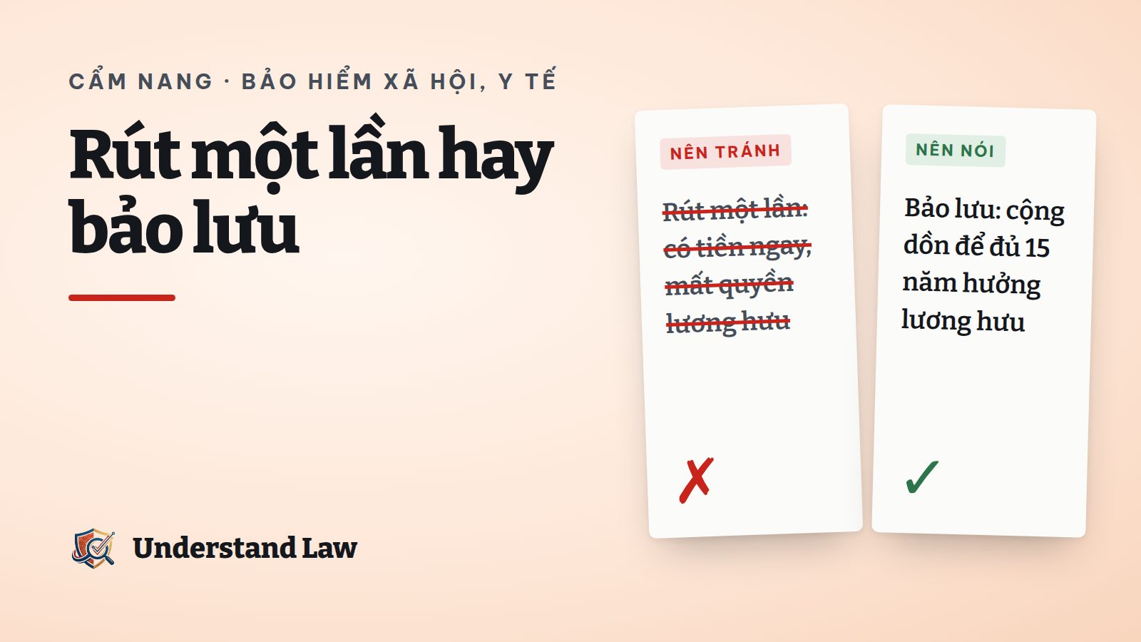 Hai lối đi rẽ nhánh: túi tiền và chiếc ghế hưu trí
