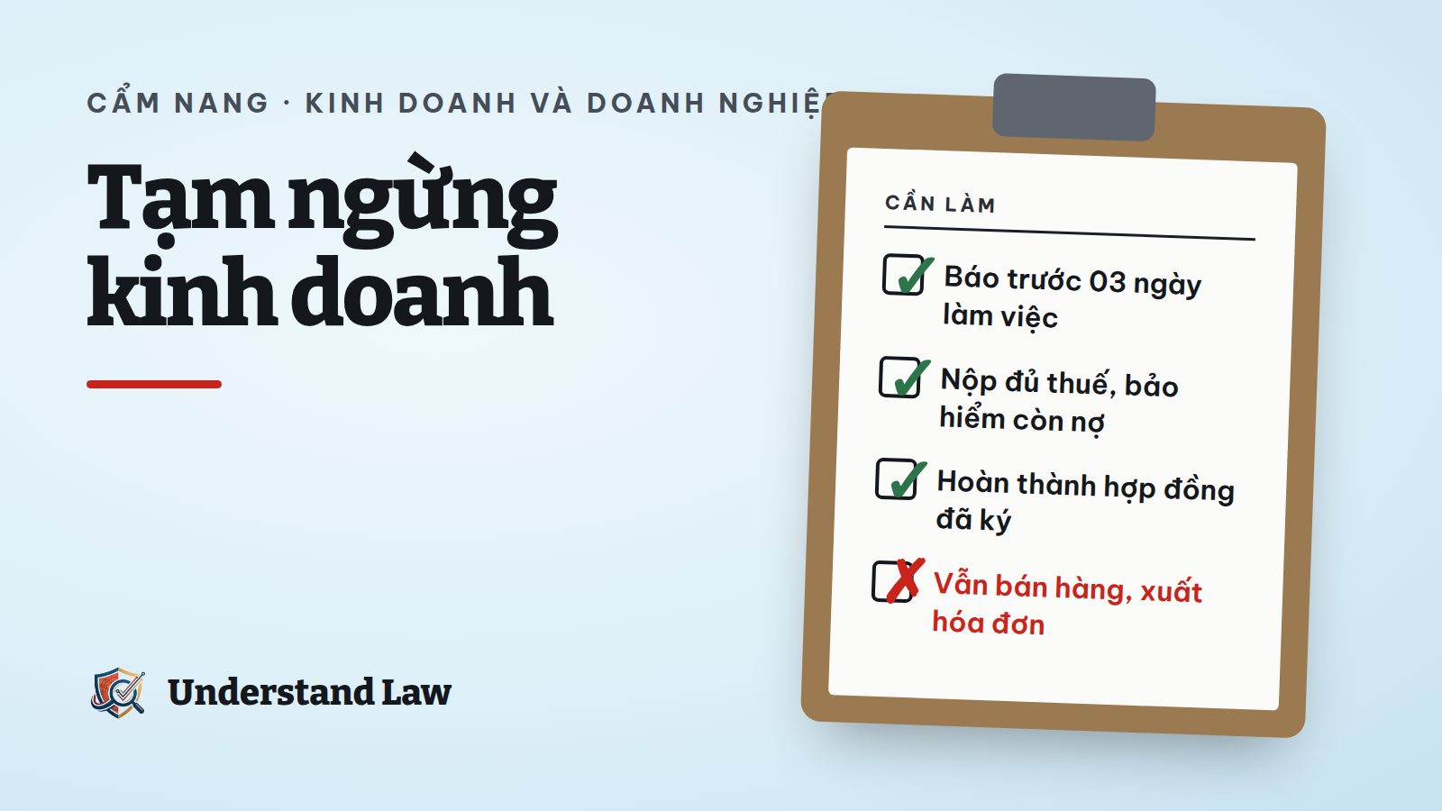 Cửa cuốn công ty kéo một nửa với tờ thông báo tạm ngừng