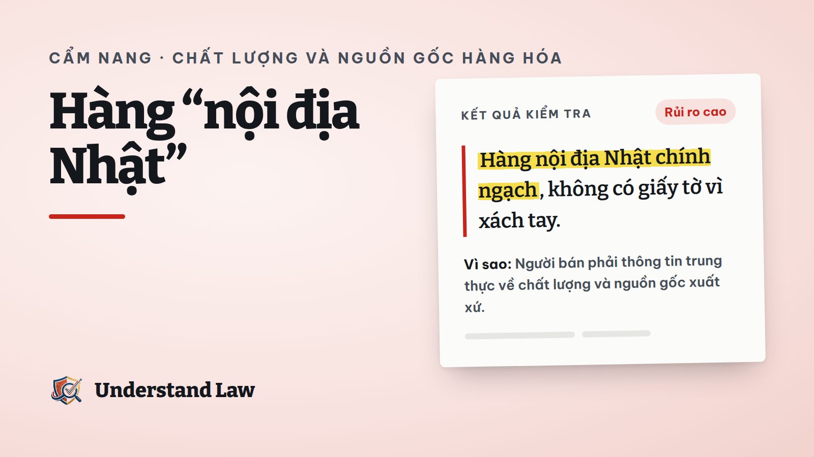 Nhãn hàng ghi xuất xứ bị đối chiếu với chứng từ nhập khẩu
