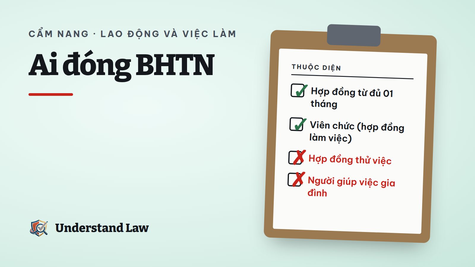 Hai hợp đồng thử việc và chính thức đặt cạnh nhau