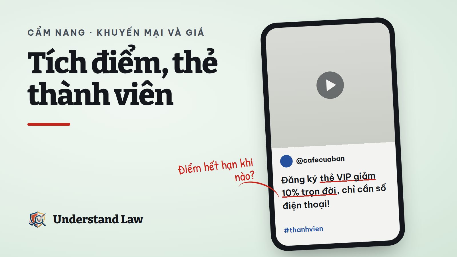Khung điện thoại với câu thẻ VIP giảm 10% trọn đời