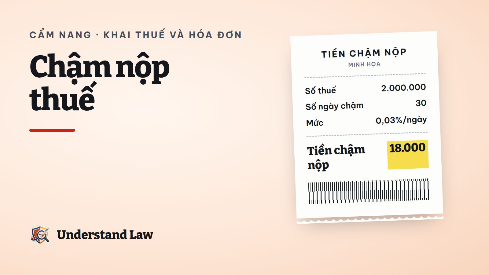 Lịch nộp thuế và đồng hồ tính tiền chậm nộp