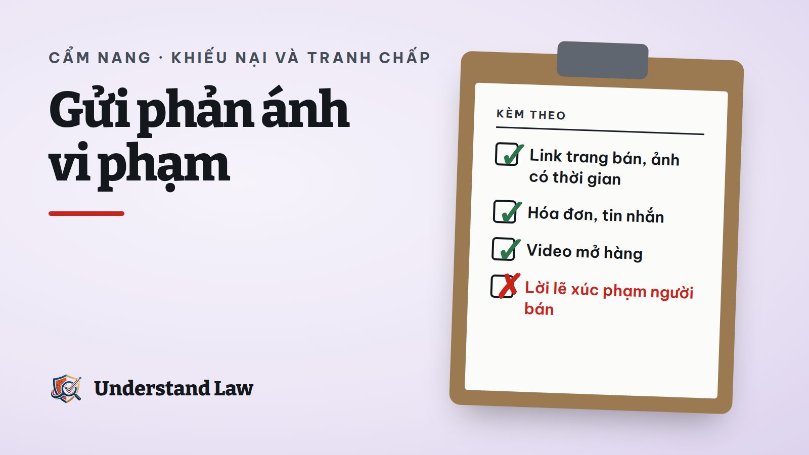 Hồ sơ phản ánh vi phạm gửi cơ quan nhà nước