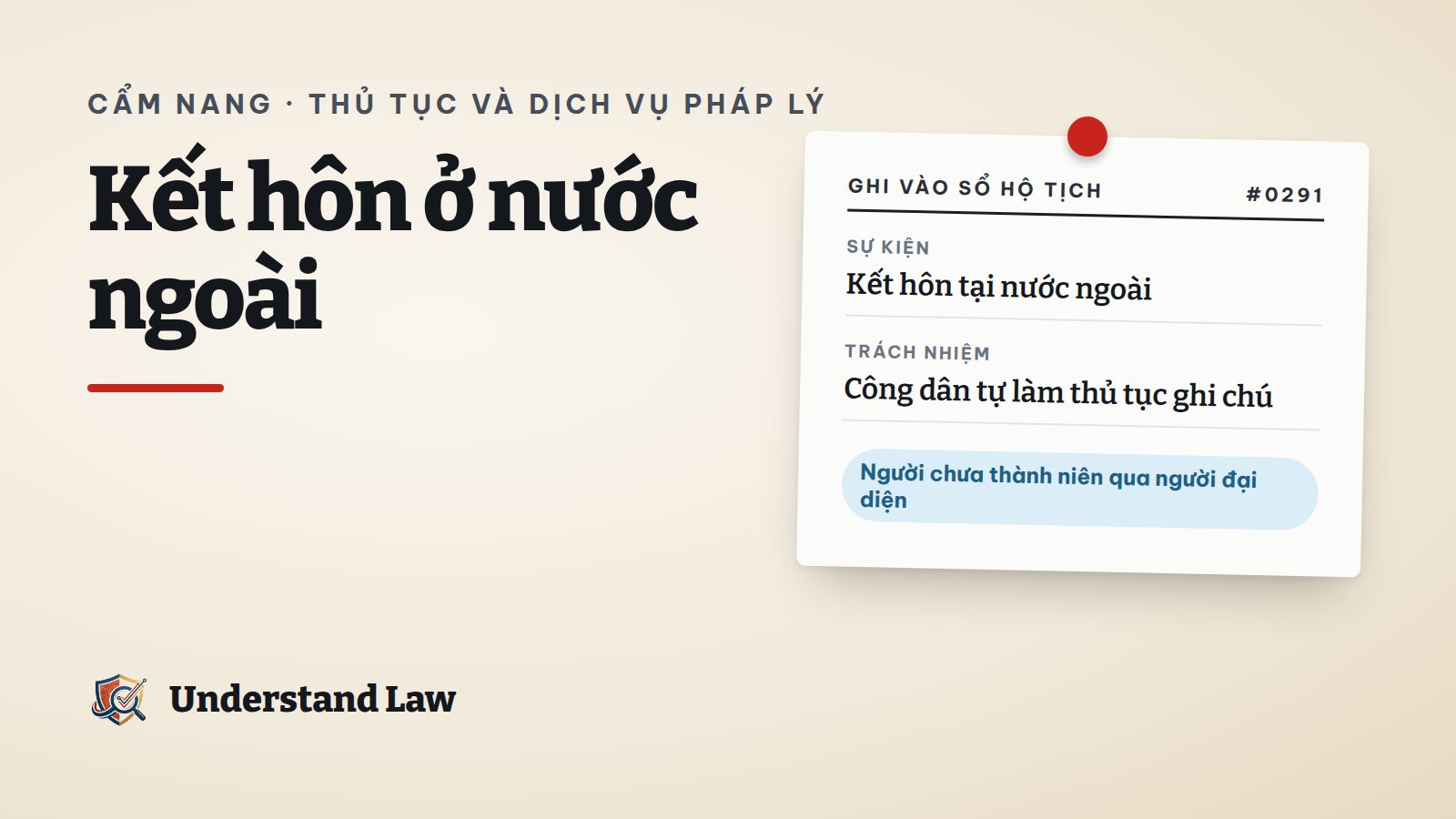 Giấy kết hôn nước ngoài cạnh sổ hộ tịch Việt Nam