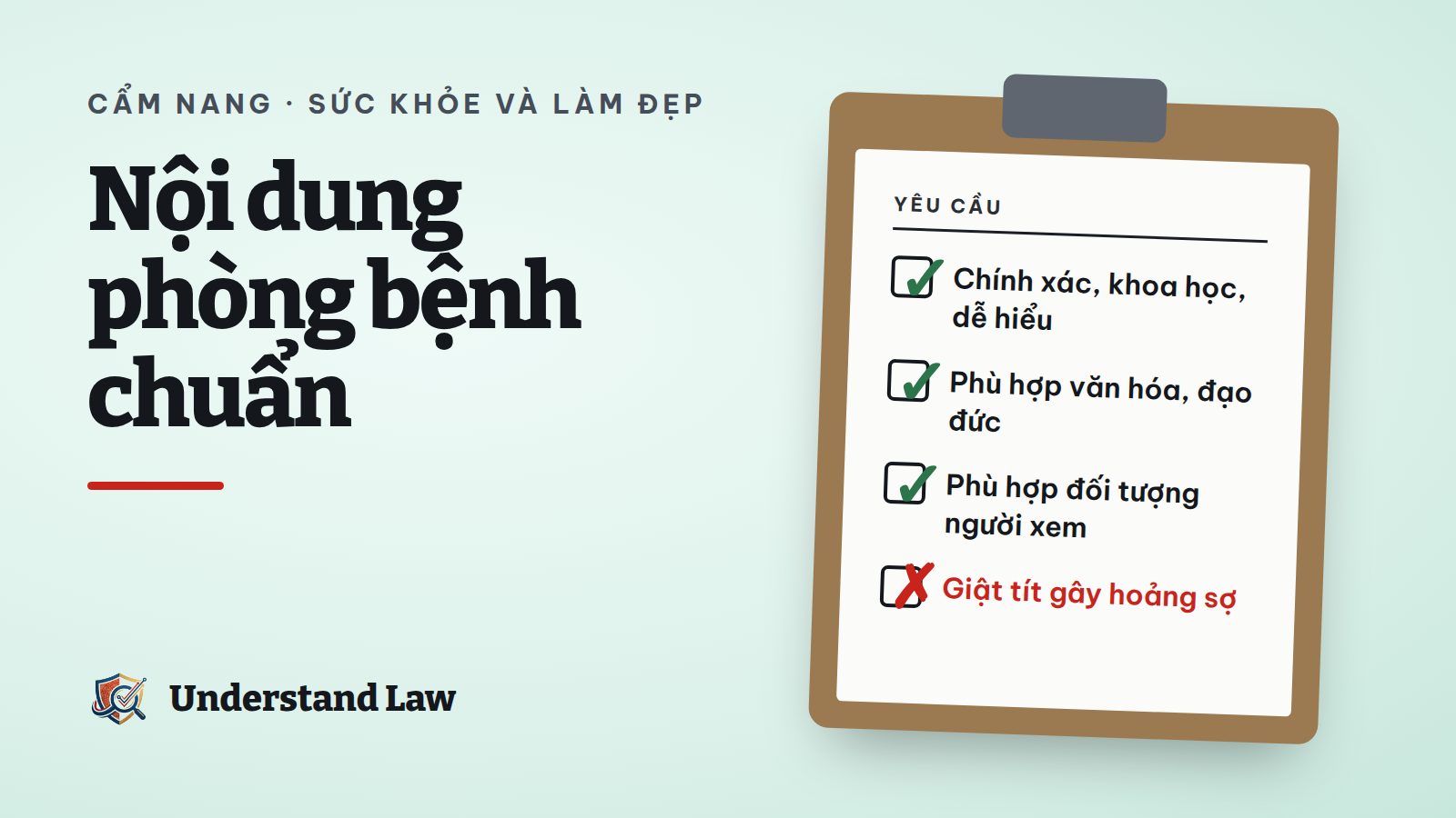 Ba nguyên tắc truyền thông phòng bệnh trên bảng ghi chú