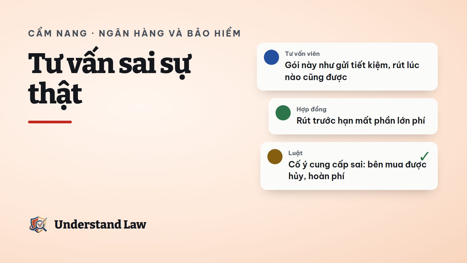 Người tư vấn cầm tờ rơi lãi suất cao trước hợp đồng bảo hiểm