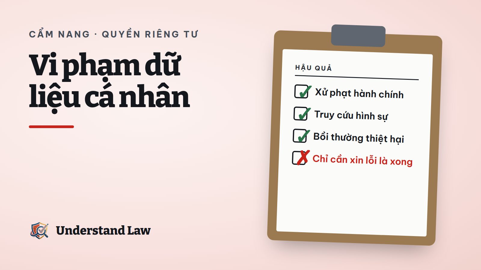 Ba hình thức xử lý vi phạm dữ liệu cá nhân