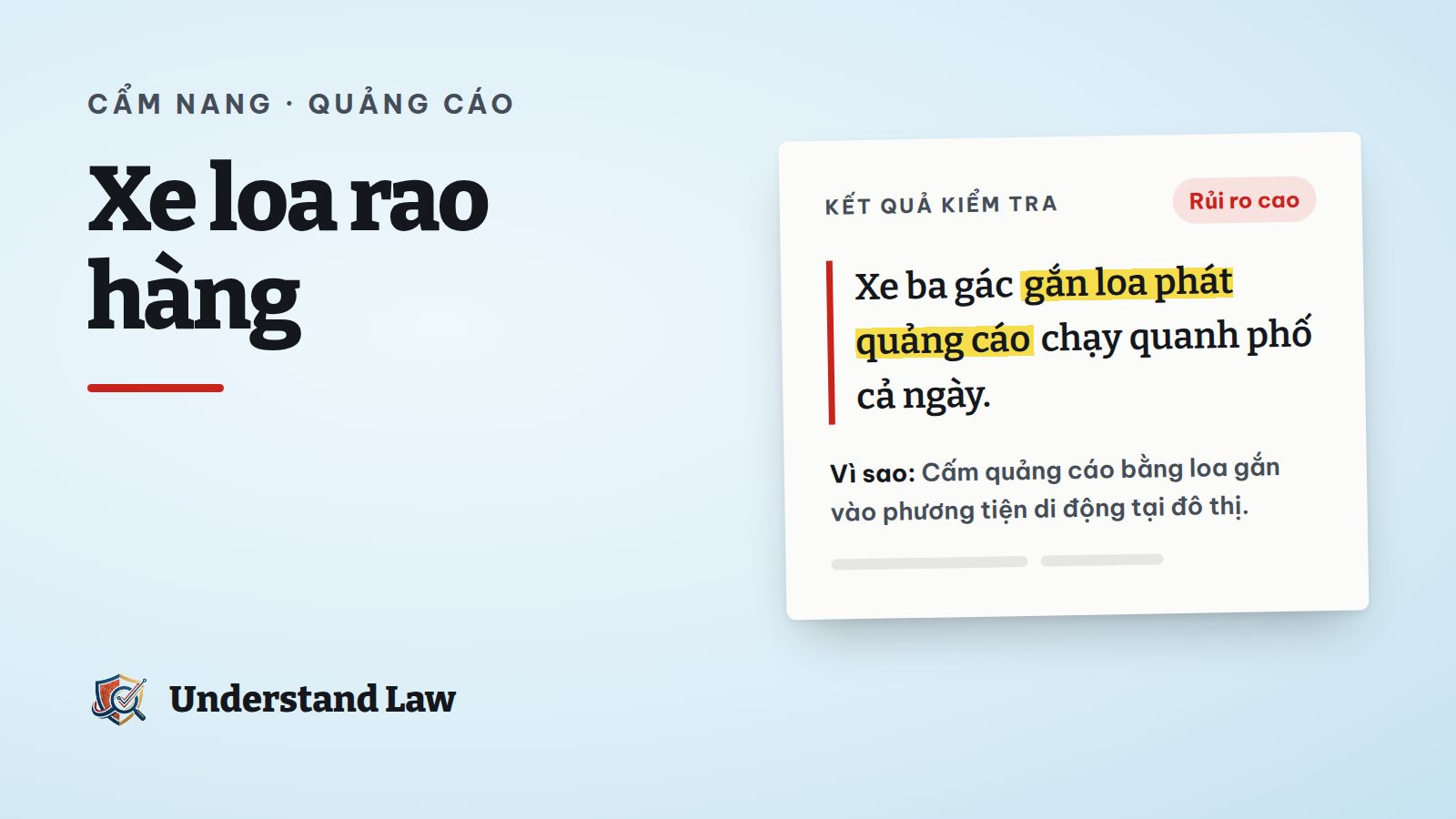 Xe đẩy gắn loa rao bán hàng trên phố bị gạch bỏ