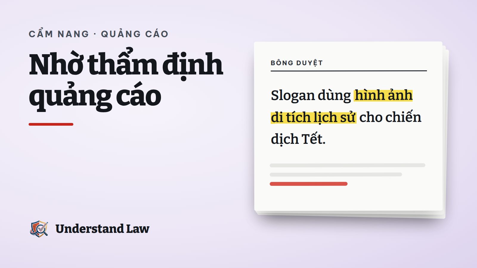 Hội đồng thẩm định xem xét bản in quảng cáo